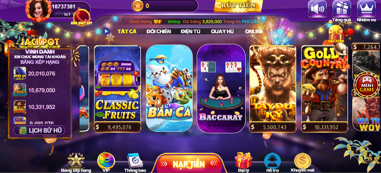 Bắn cá 68gamebai - Trải nghiệm trò chơi hấp dẫn, kịch tính 1